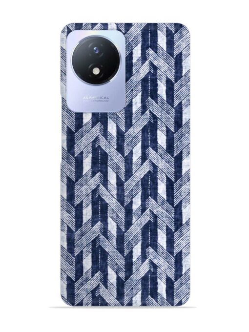 Abstract Herringbone Motif Snap Case for Vivo Y02 Zapvi