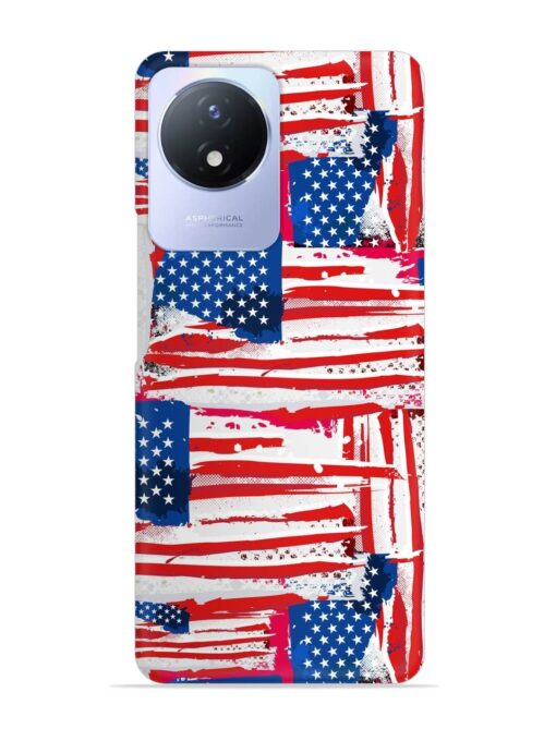 Usa Flag Seamless Snap Case for Vivo Y02