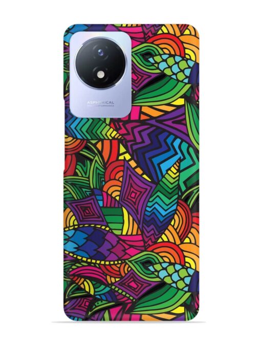 Abstract Multicolor Seamless Snap Case for Vivo Y02