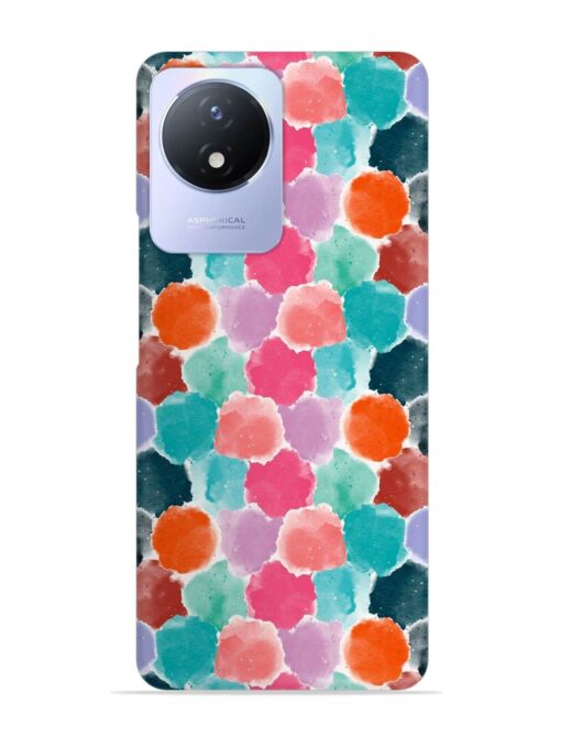 Colorful Seamless Pattern Snap Case for Vivo Y02