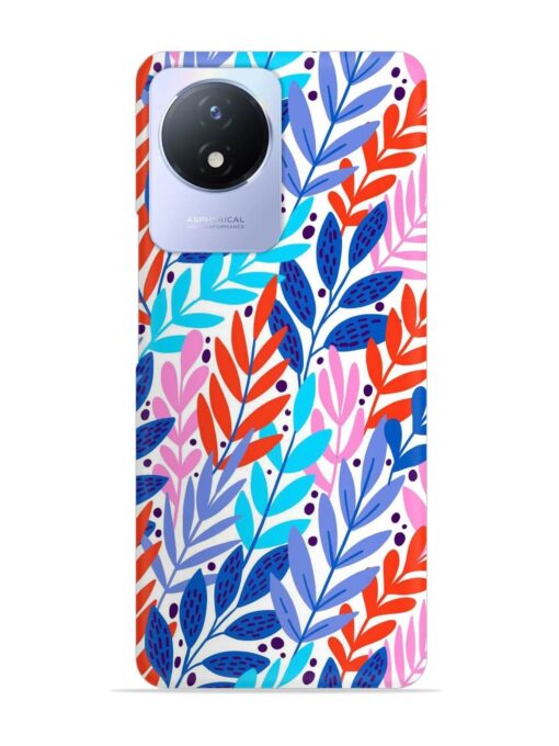 Bright Floral Tropical Snap Case for Vivo Y02