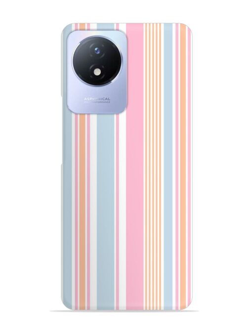 Stripe Seamless Pattern Snap Case for Vivo Y02