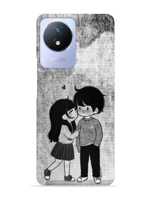 Couple Love Highlights Snap Case for Vivo Y02