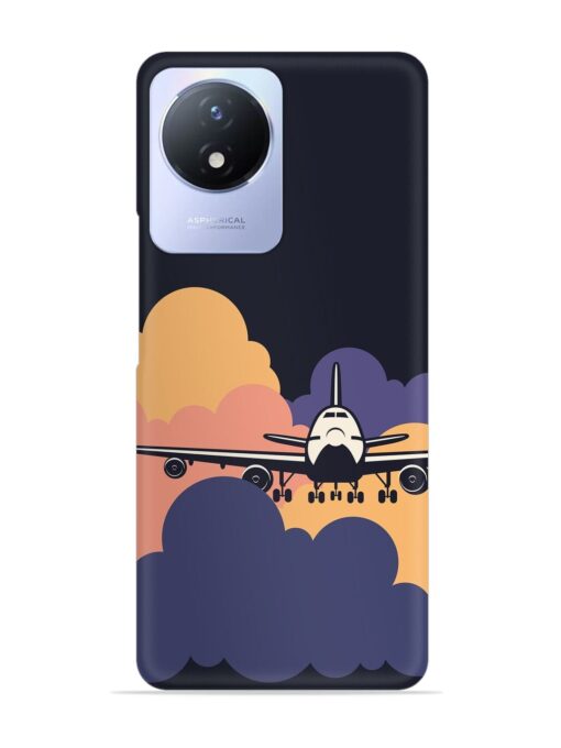 Aeroplane vector Snap Case for Vivo Y02 Zapvi