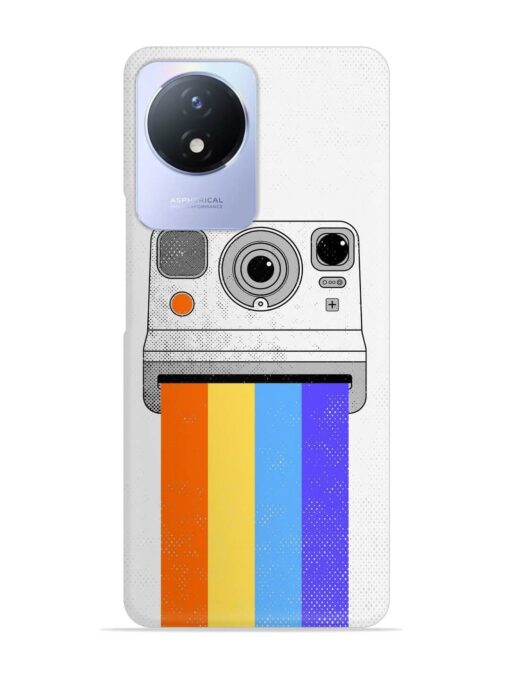 Retro Camera Art Snap Case for Vivo Y02