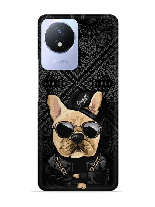 Gangsta Cool Sunglasses Dog Snap Case for Vivo Y02