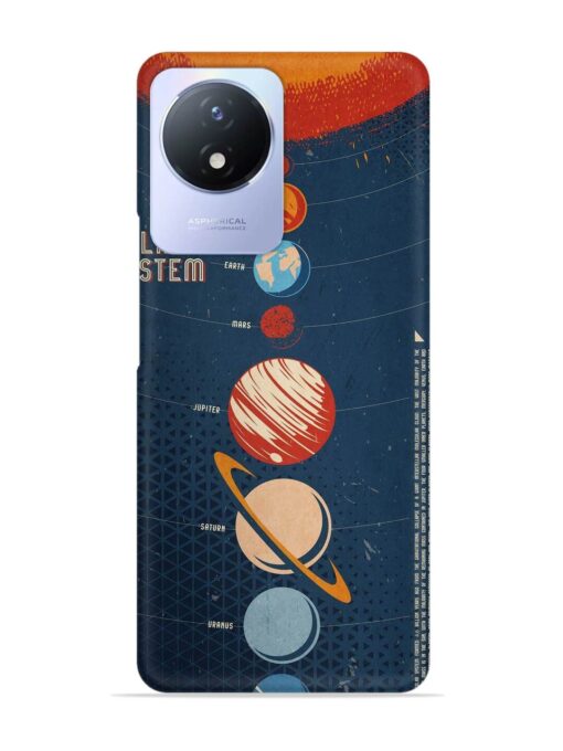 Solar System Vector Snap Case for Vivo Y02