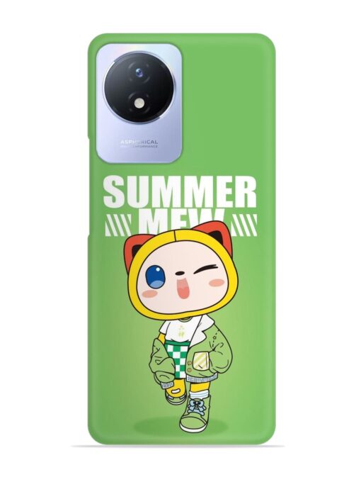 Summer Mew Snap Case for Vivo Y02 Zapvi