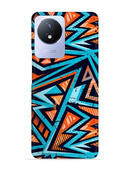 Abstract Seamless Grunge Snap Case for Vivo Y02T Zapvi