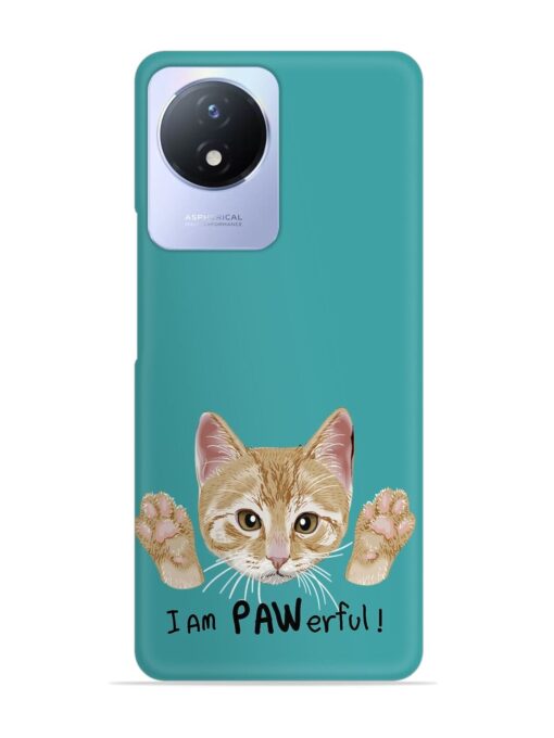 Typography Slogan Cat Snap Case for Vivo Y02T