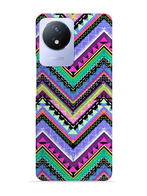 Tribal Aztec Print Snap Case for Vivo Y02T