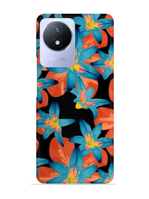 Philippine Flowers Seamless Snap Case for Vivo Y02T Zapvi