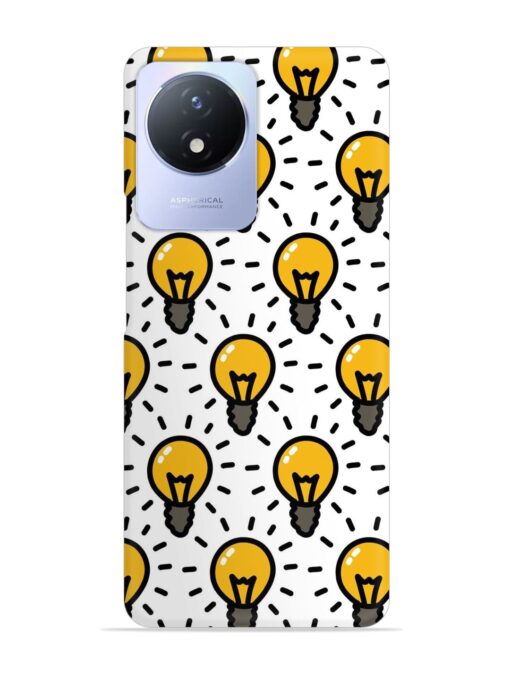 Light Bulb Seamless Snap Case for Vivo Y02T Zapvi