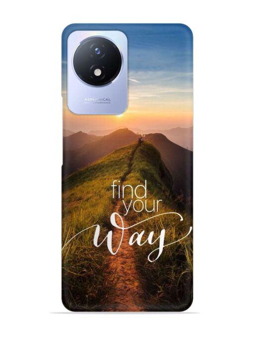 Find Your Way Snap Case for Vivo Y02T Zapvi