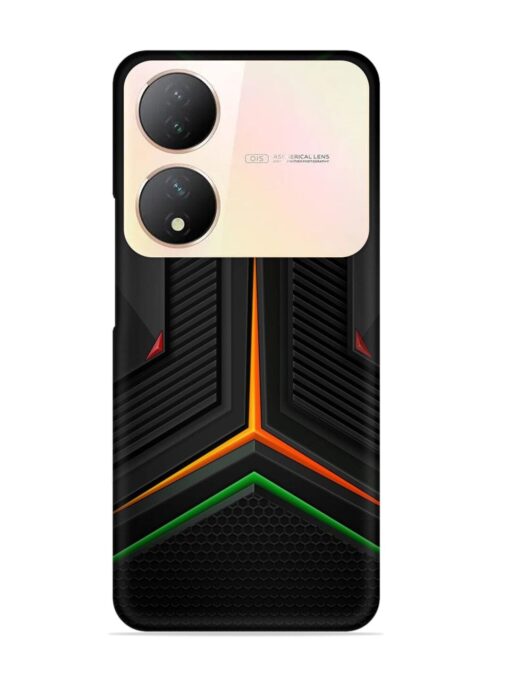 Orange Triangle Light Snap Case for Vivo Y100 (5G)