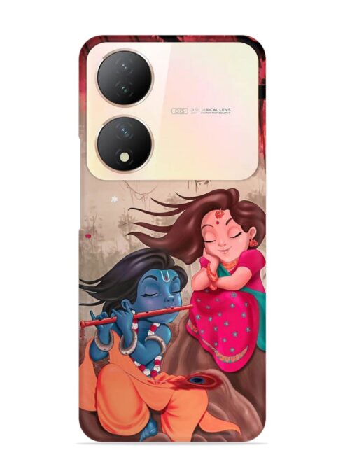 Radhe Krishna Water Art Snap Case for Vivo Y100 (5G) Zapvi