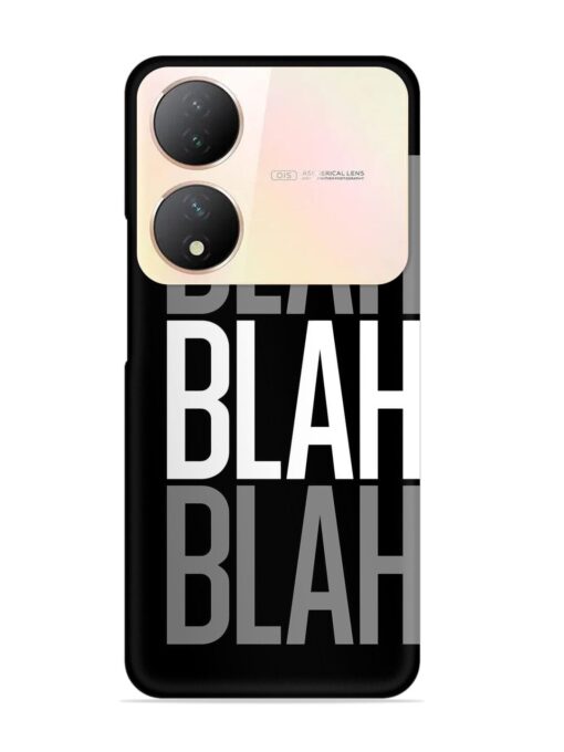 Blah Blah Blah Wallpaper Snap Case for Vivo Y100 (5G)