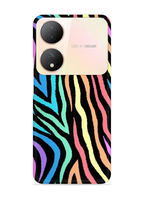 Colorful Abstract Zebra Snap Case for Vivo Y100 (5G)