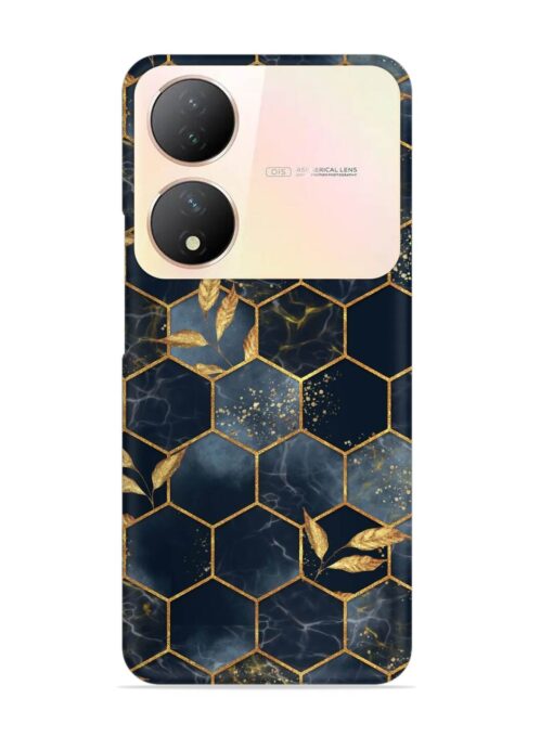 Marble Hexagon Seamless Snap Case for Vivo Y100 (5G) Zapvi