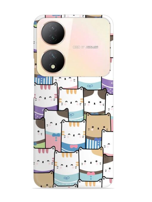 Cute Adorable Cat Snap Case for Vivo Y100 (5G)