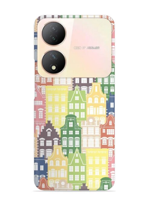 Seamless Shapes Pattern Snap Case for Vivo Y100 (5G) Zapvi