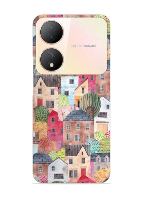 Abstract Seamless Pattern Snap Case for Vivo Y100 (5G) Zapvi