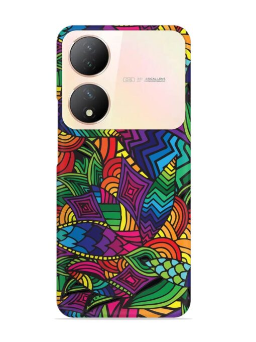 Abstract Multicolor Seamless Snap Case for Vivo Y100 (5G) Zapvi