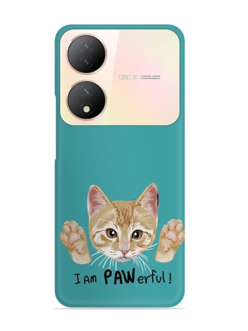 Typography Slogan Cat Snap Case for Vivo Y100 (5G) Zapvi