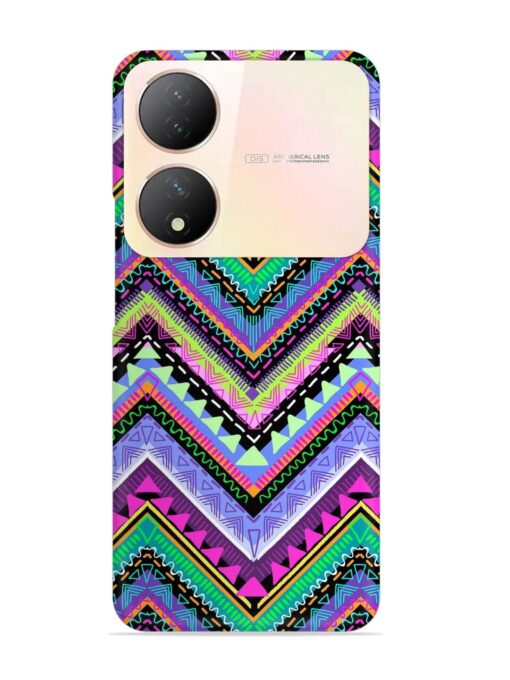 Tribal Aztec Print Snap Case for Vivo Y100 (5G) Zapvi