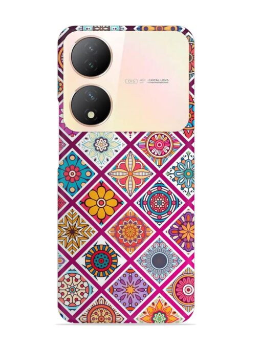 Seamless Tile Pattern Snap Case for Vivo Y100 (5G) Zapvi