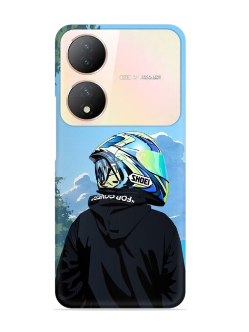 Rider With Helmet Snap Case for Vivo Y100 (5G) Zapvi