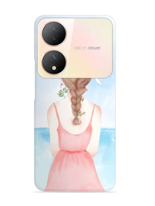 Watercolor Girl Vector Snap Case for Vivo Y100 (5G) Zapvi