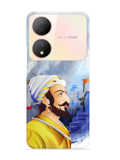 Shivaji Maharaj Color Paint Art Snap Case for Vivo Y100A (5G) Zapvi