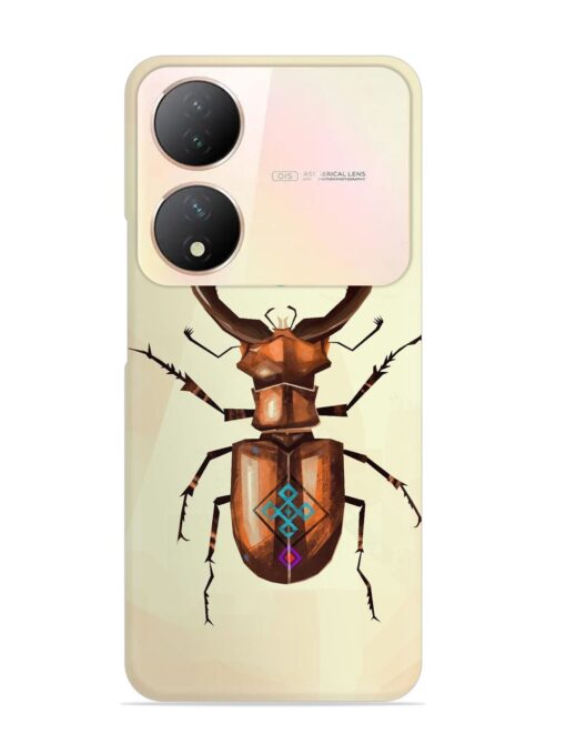 Stag Beetle Vector Snap Case for Vivo Y100A (5G) Zapvi