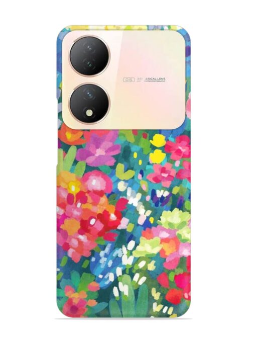 Watercolor Flower Art Snap Case for Vivo Y100A (5G) Zapvi