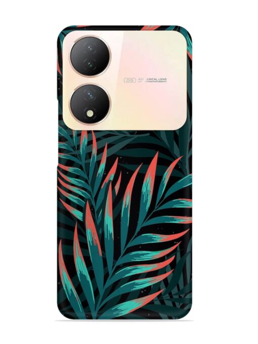 Green Leaf Art Snap Case for Vivo Y100A (5G) Zapvi