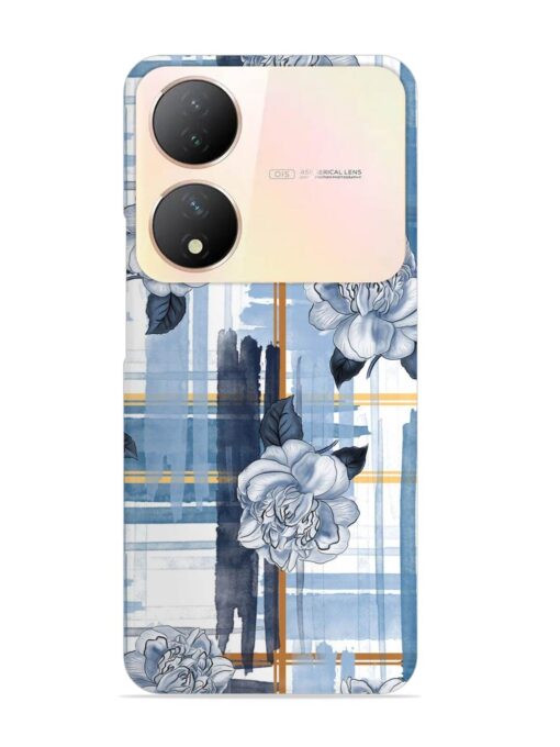 Watercolor Pattern Rose Snap Case for Vivo Y100A (5G)