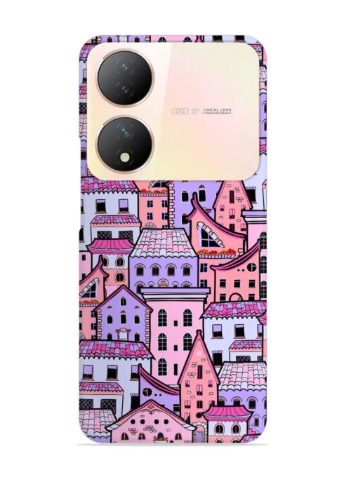 Seamless Pattern Houses Snap Case for Vivo Y100A (5G) Zapvi