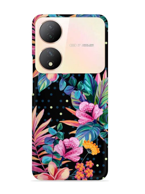 Seamless Floral Pattern Snap Case for Vivo Y100A (5G) Zapvi