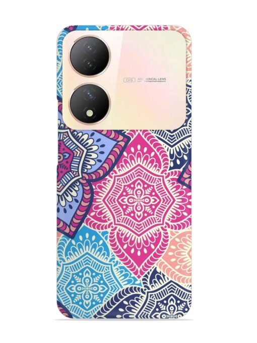 Ethnic Floral Seamless Snap Case for Vivo Y100A (5G)