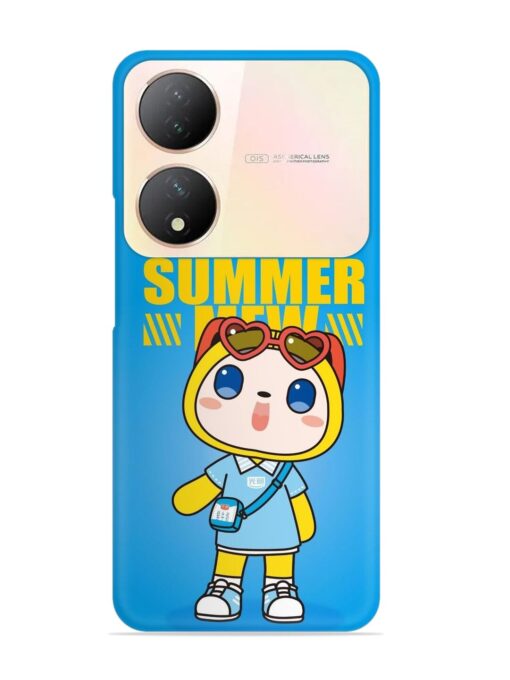 Summer Mew Cartoon Snap Case for Vivo Y100A (5G) Zapvi