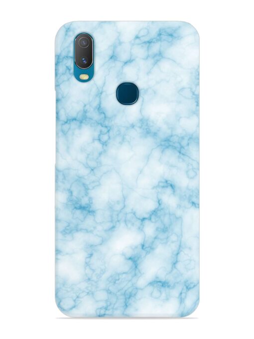 Blue White Natural Marble Snap Case for Vivo Y11 Zapvi