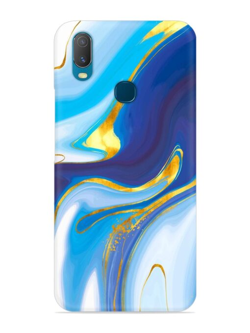 Watercolor Background With Golden Foil Snap Case for Vivo Y11 Zapvi