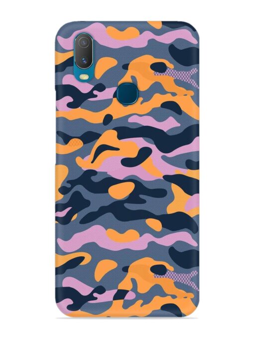 Camouflage Army Military English Orange Art Snap Case for Vivo Y11 Zapvi