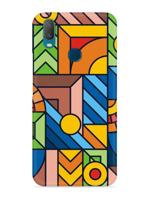 Colorful Geometric Snap Case for Vivo Y11 Zapvi