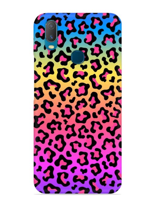 Neon Rainbow Colored Snap Case for Vivo Y11 Zapvi