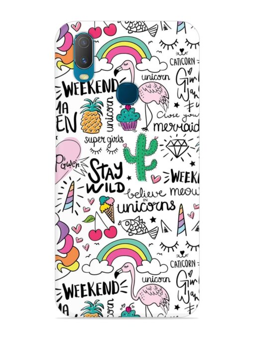 Unicorn Ice Cream Snap Case for Vivo Y11 Zapvi