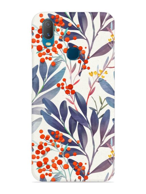 Seamless Floral Pattern Snap Case for Vivo Y11 Zapvi