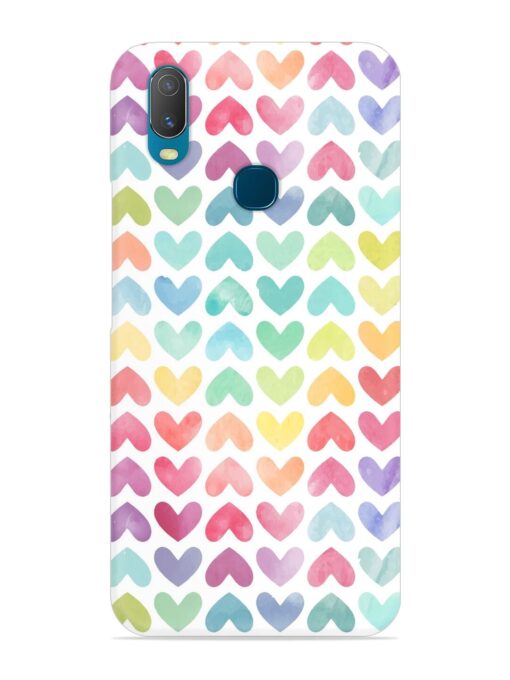 Seamless Colorful Watercolor Snap Case for Vivo Y11 Zapvi