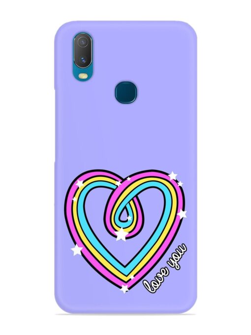 Colorful Rainbow Heart Snap Case for Vivo Y11 Zapvi